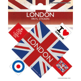 Pack de 5 Stickers Londres