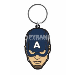 Porte-clés Caoutchouc Bleu Avengers Captain America