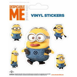 Pack de 5 Stickers Minion Dave et ses Amis Moi Moche et Mechant