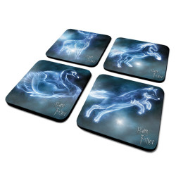 Set de 4 Sous-Verre Patronus Harry Potter