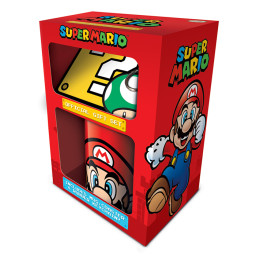 Set Super Mario Mug sous verre et porte-clés