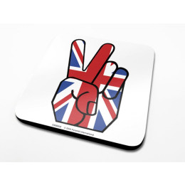 Sous-Verre Union Jack Peace 10 x 10cm Londres