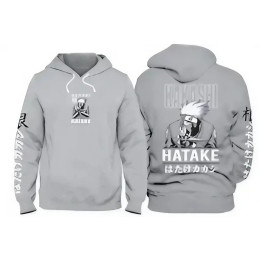 Sweat Naruto à capuche gris Kakashi Hatake