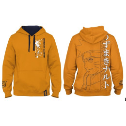 Sweat Naruto à capuche orange NARUTO ACTION