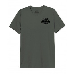 T-shirt Jurassic Park kaki logo noir