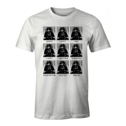 T-Shirt Star Wars blanc Vador Emotions