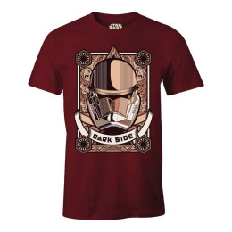 T-shirt Star Wars Dark Side bordeaux