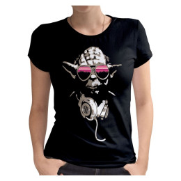 T-shirt Star Wars Femme DJ Yoda