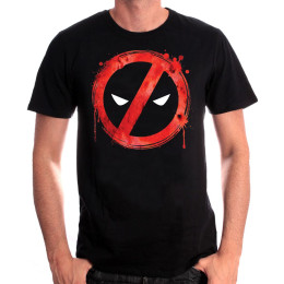 Tee-Shirt Forbiden Splash Head Deadpool