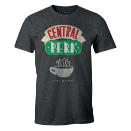 Tee-Shirt Friends Homme Central Perk Gris