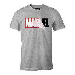 Tee-Shirt Marvel gris Logo mania