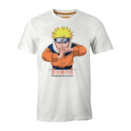 Tee-Shirt Naruto blanc multiclonage