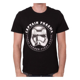 Tee-Shirt Noir Captain Phasma Helmet Star Wars