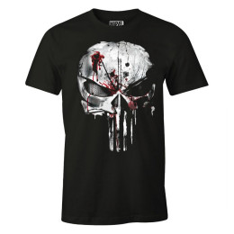 Tee-Shirt Punisher Noir bloody skull