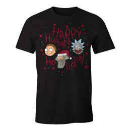 Tee-Shirt Rick et Morty Happy Human Holiday