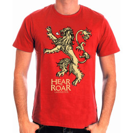 Tee-Shirt Rouge Hear Me Roar Game of Thrones