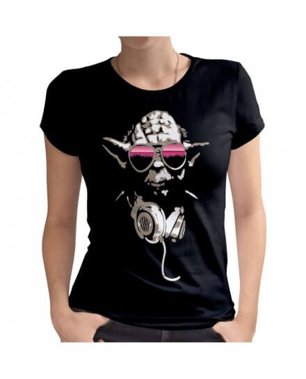 T-shirt Star Wars Femme DJ Yoda