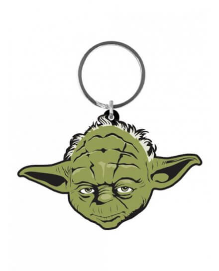 Porte-clés caoutchouc Yoda 6 cm Star Wars