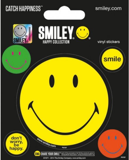 Pack de 5 Stickers Happy Collection Smiley