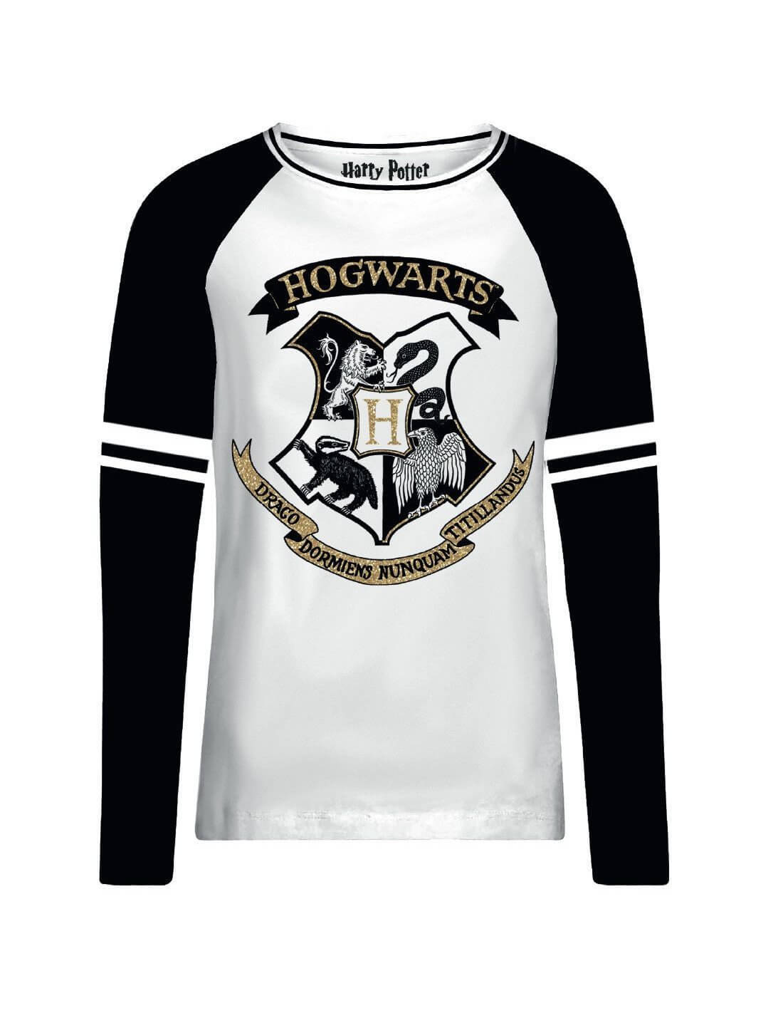 Tee-Shirt Harry Potter femme Hogwarts Gold