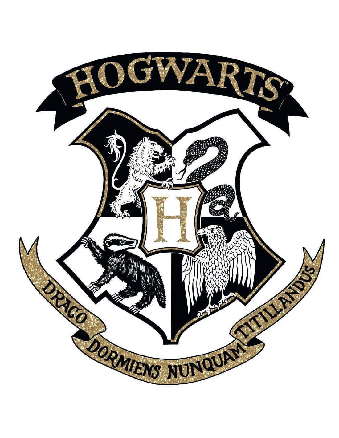 Tee-Shirt Harry Potter femme Hogwarts Gold