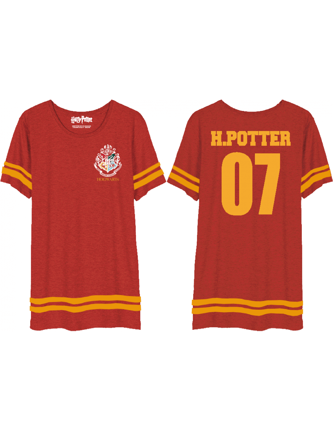 Tee-Shirt oversize Harry Potter femme Gryffondor 07