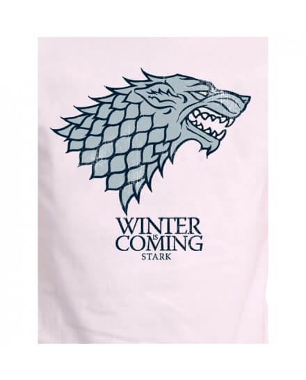 Tee-Shirt Blanc Winter is Coming Game of Thrones