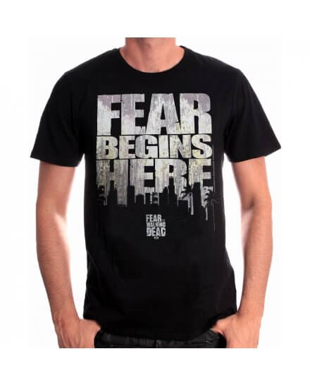 Tee-Shirt Fear Begins here Fear The Walking Dead