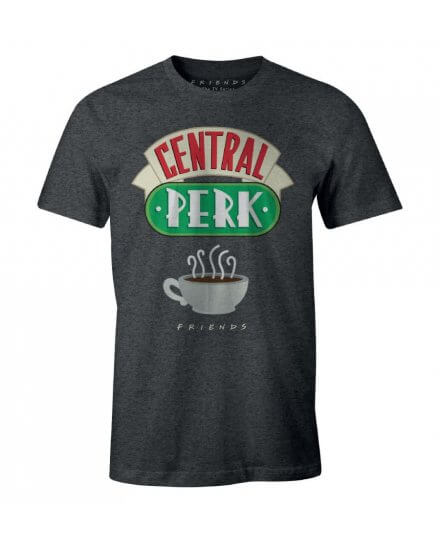 Tee-Shirt Friends Homme Central Perk Gris