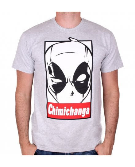 Tee-Shirt homme gris Chimichanga Deadpool