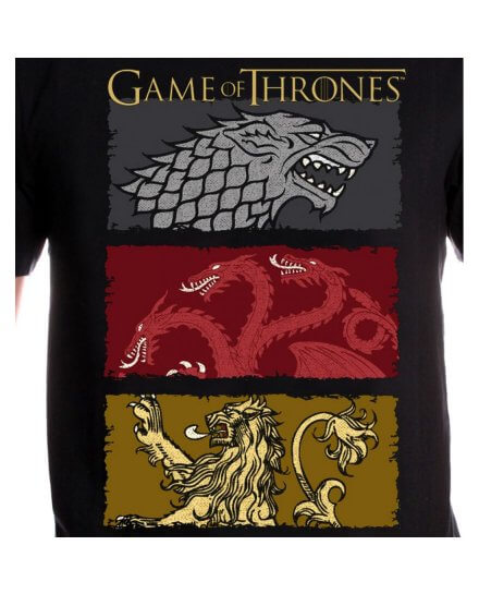 Tee-Shirt Houses of the King Game of Thrones