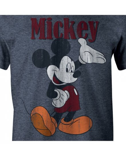 Tee-Shirt Mickey bleu vintage
