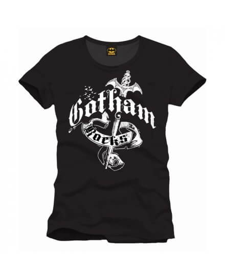 Tee-Shirt Noir Gotham Rock Batman