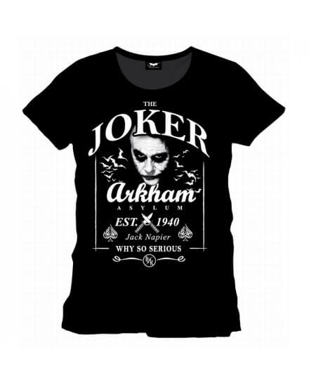 Tee Shirt Noir Joker Daniel's Arkham Batman 