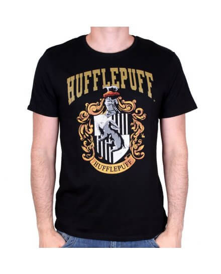 Tee-Shirt Noir Poufsouffle Harry Potter
