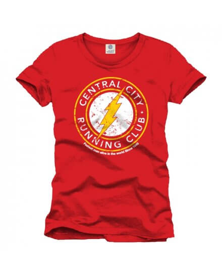 Tee Shirt Rouge Running Club Flash