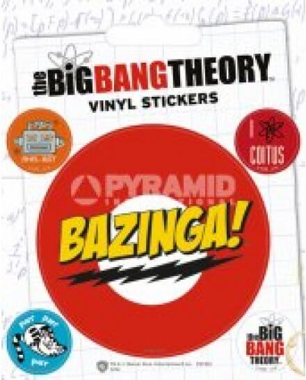 Pack de 5 Stickers Big Bang Theory 