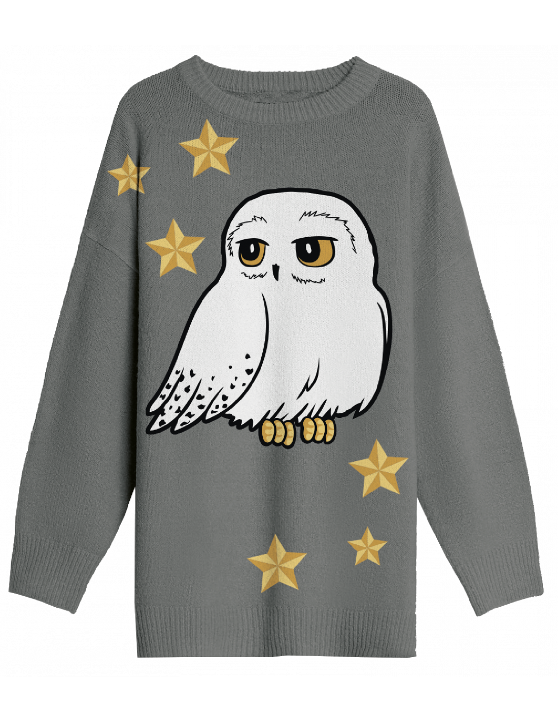 Pull long Hedwig Harry Potter Femme gris étoilé 6703