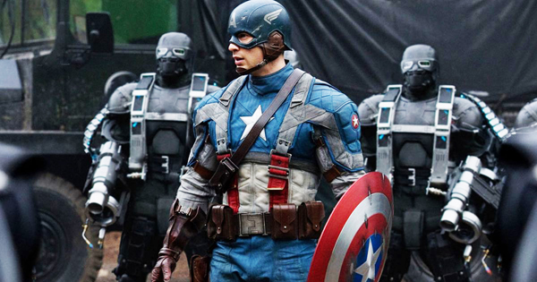 Captain America prêt au combat