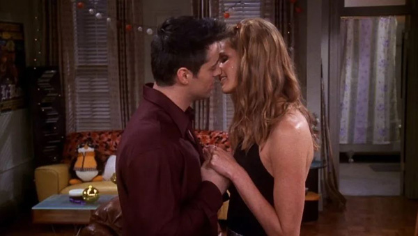 Joey et Janine dans la série Friends