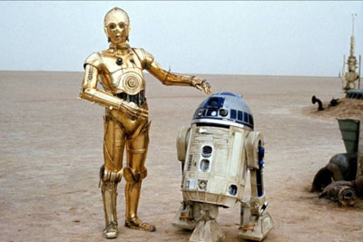 Les droides R2D2 et C3PO