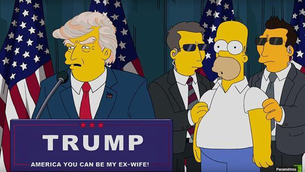 Prédiction des Simpsons de l'élection de Trump