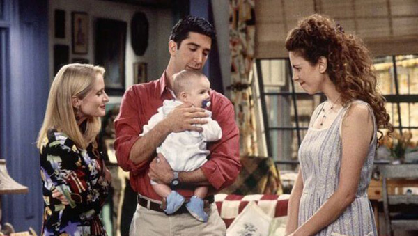 Ross et Carol dans Friends